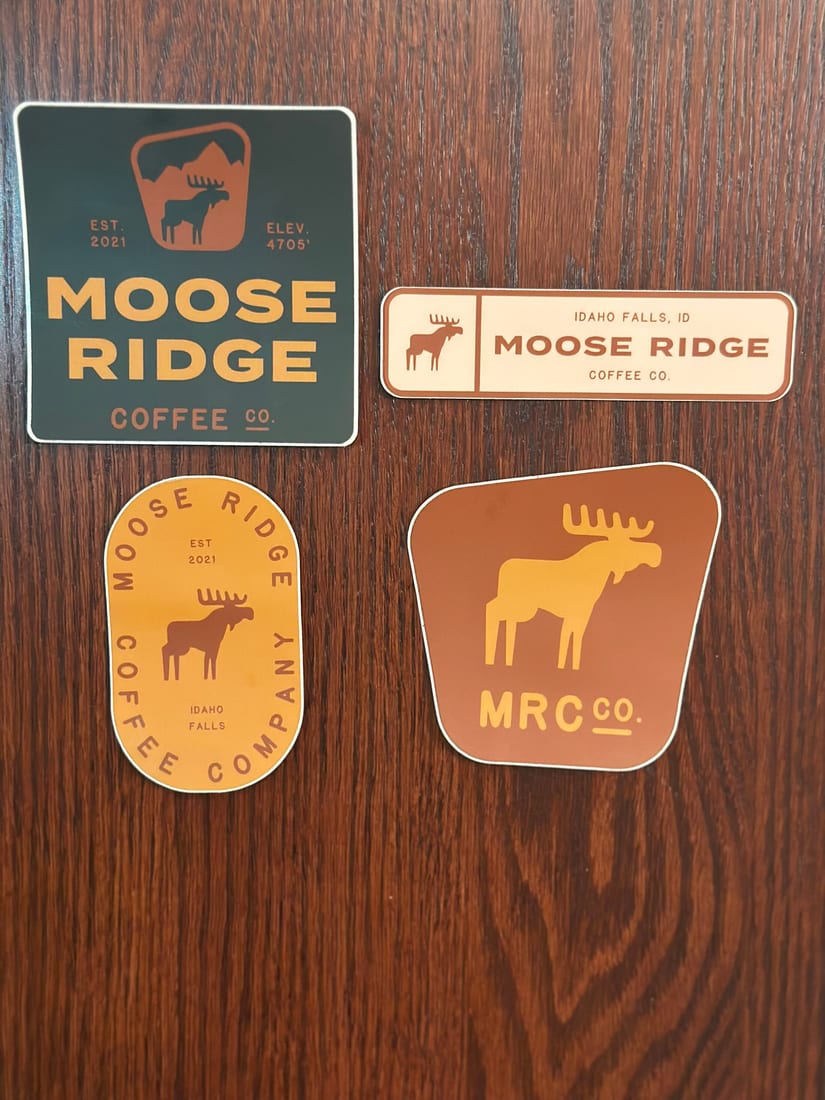 Moose Ridge vinyl stickers
